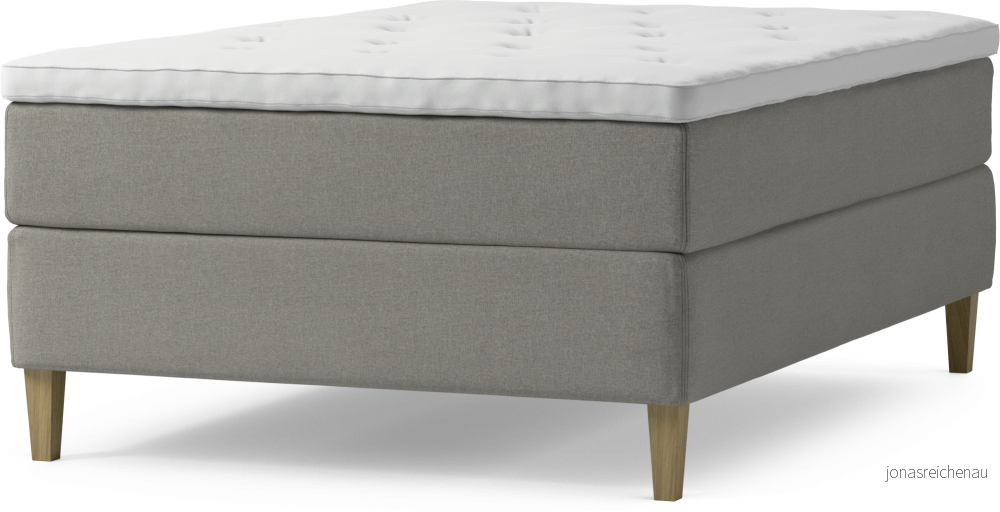 Delux Dream Kontinentalsäng, enkelsäng 140 cm med bäddmadrass och sängben pqfXW