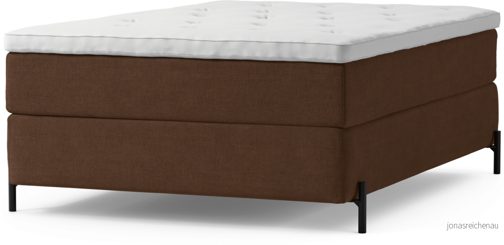 Delux Dream Kontinentalsäng, enkelsäng 140 cm med bäddmadrass och sängben doMWi