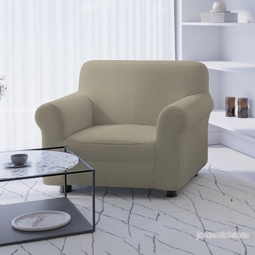 Italian Bed Linen DAHLIA elastiskt sofföverdrag i polyester, Tortora, 1 sits 8058575146243