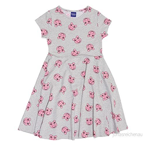 Piggy Face AOP Dress, Girls, 5 15 Years, Heather Grey, Official Merchandise 5056472186082