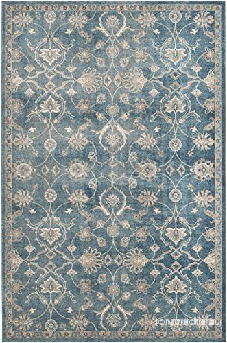 Safavieh Modern chic matta, SOF386, vävd polypropen, blå/beige, 90 x 150 cm 889048243231