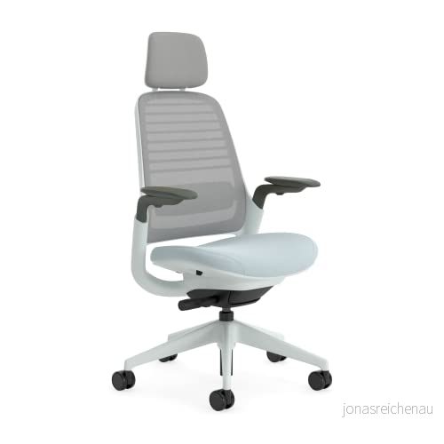 Steelcase Series 1 Ergonomisk kontorsstol med LiveBack ländryggsstöd, 4D armstöd, justerbart nackstöd Sturmhorizont 3760345220330