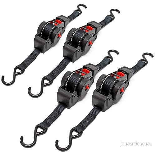 4 x automatic clamping straps 100 daN traction LGF 0.2m LGL 1.8m PES tension strap 4251548115374