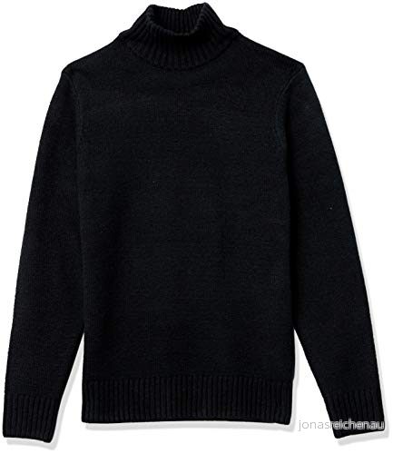 Amazon Essentials långärmad mjuk beröring polotröja för män, svart, X-Large 195111094243
