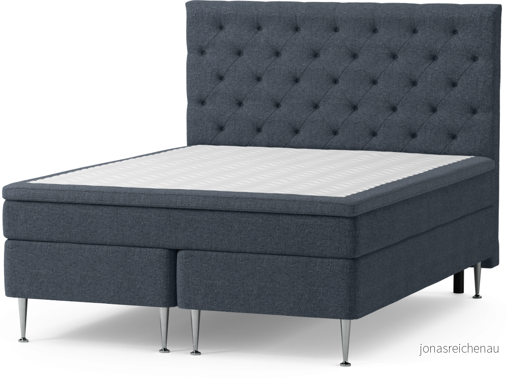 Asperö Comfort Kontinentalsäng, dubbelsäng med bäddmadrass Comfort och sängben M3dML