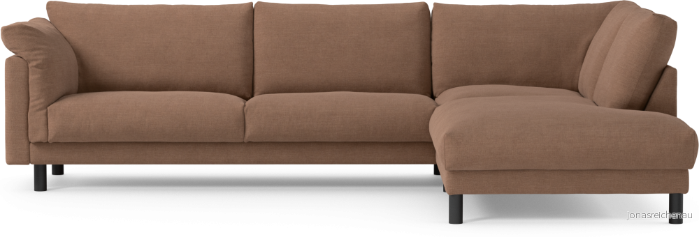 Cherrie 3-sits soffa med divan höger, fast klädsel iDGnj