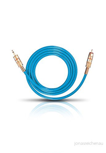 Oehlbach NF 113 DI 300 digital ljudRCA kabel högkvalitativ S/PDIF koaxialkabel, flera avskärmningar, 75 ohm 3 m blå 4003635090572