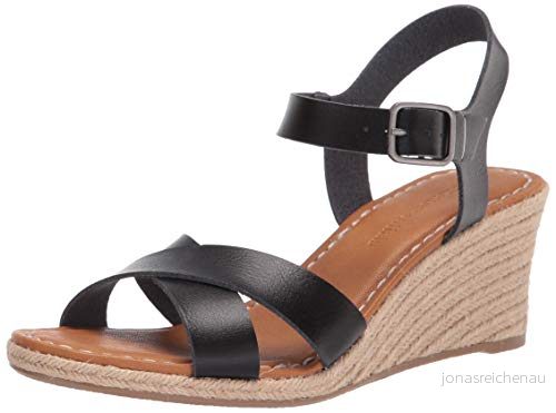 Amazon Essentials dam Espadrille kil sandal, svart, 38.5 EU 840174904977