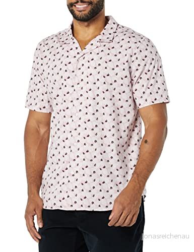 Amazon Essentials mäns Slim Fit semesterskjorta, lavendel palmbladtryck, X Small 196433223861