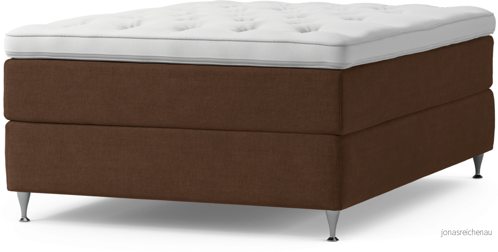 Delux Dream Kontinentalsäng, enkelsäng 140 cm med bäddmadrass och sängben ZO6Il