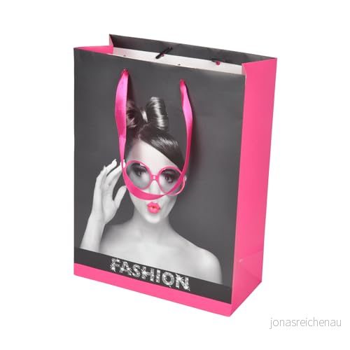 Homéa, Presentpåse papper handtag mode band H32 cm 3526781093163