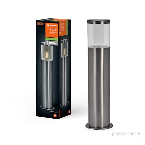 LEDVANCE ENDURA CLASSIC EBRO Außenleute, vägglös, 49 cm Ädelstahl, Enfache & Schnelle Installation, IP44 skyddsklass, flexibel Anwendung im Außenbereich 4058075834941