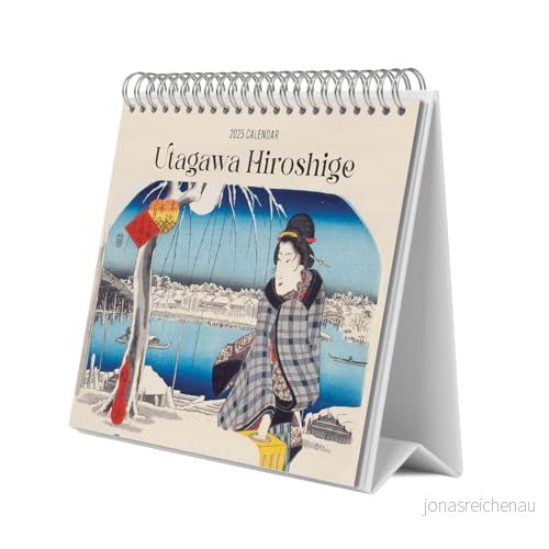 Grupo Erik Desk Calendar 2025 Hiroshige 8 x 7 inches 20 17 cm 12 Month Planner, Desktop Japanese Art 2025, 8435747806042