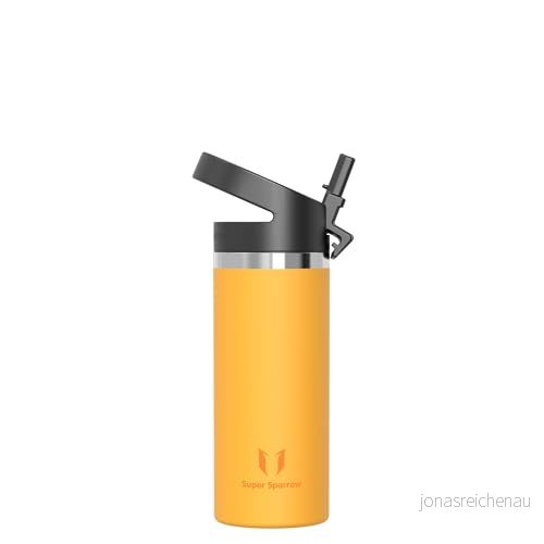 Super Sparrow Vattenflaska 500ml Rostfritt Stål Termos Standard Mun Giftfri BPA-Fri Perfekt Som Sportflaska 6975885496375