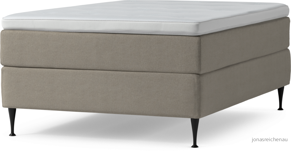 Delux Dream Kontinentalsäng, enkelsäng 140 cm med bäddmadrass och sängben E42V2