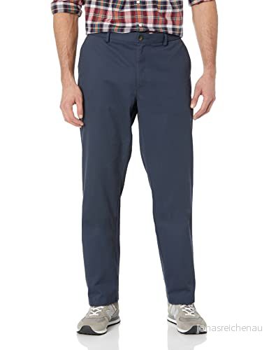 Amazon Essentials herr rak passform skrynkelfri platt framsida chinos byxa, marinblå, 35 W x 34 L 191770922101