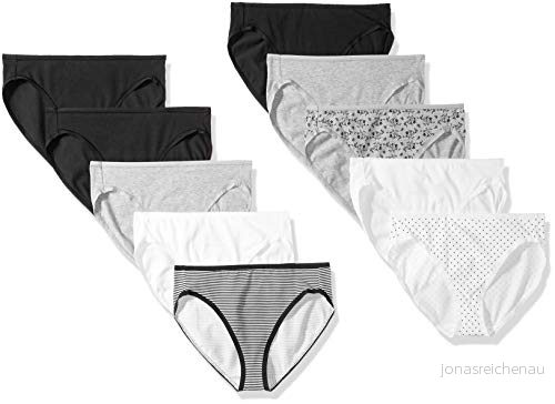Amazon Essentials Women's Korta underkläder i bomull med höga ben (finns plusstorlek), Pack of 10, Neutral, XS 191770730621