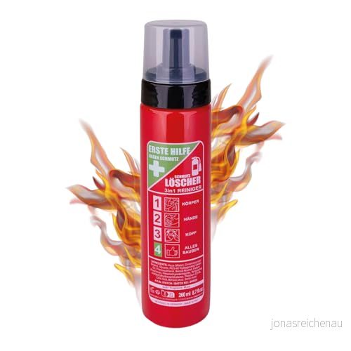 Accentra 3 i 1 duschgel och schampo SMUTSSLÄCKARE brandsläckarliknande flaska, 260 ml "släckskum" för kropp, händer hår brandbilsdesign 4015953737732