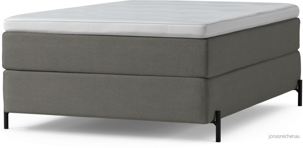 Delux Dream Kontinentalsäng, enkelsäng 140 cm med bäddmadrass och sängben PsnZc