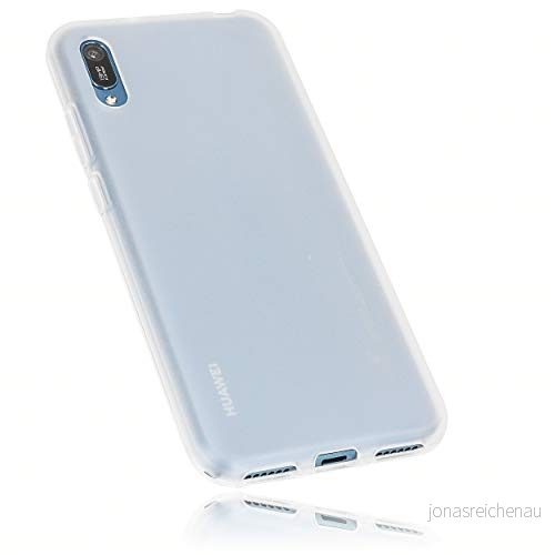 Mumbi Skyddsfodral kompatibelt med Huawei Y6 2019 Honor 8A mobiltelefonfodral transparent vit 4251657904296
