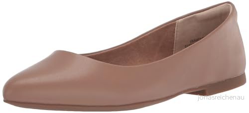 Amazon Essentials dam spetsig tå balett platt, brun, 37.5 EU 196433167752
