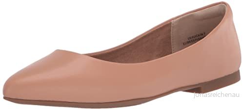 Amazon Essentials dam spetsig tå balett platt, ljus kamel, 39 EU Bred 196433168087