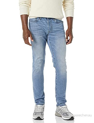 Amazon Essentials herr Skinny fit High Stretch Jean, lätt tvätt, 32 B x 29 L 195111630052