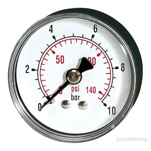 RIEGLER 115020 110,43 KDE Standardmano "pressure line" G 1/8 bak, 0 2,5 bar/36 psi, Ø 40, 1 st 4047322175739