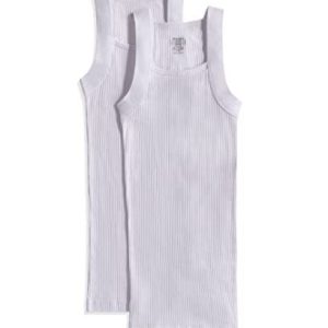 2(X) IST Mens Essential Cotton Square Cut Tank 2 pack, Kallt vitt G9, XL 603679404980 2(X) IST Mens Essential Cotton Square Cut Tank 2 pack, Kallt vitt G9, XL 603679404980