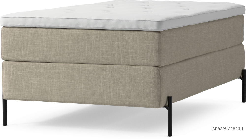 Delux Dream Kontinentalsäng, enkelsäng 120 cm med bäddmadrass och sängben fC93K