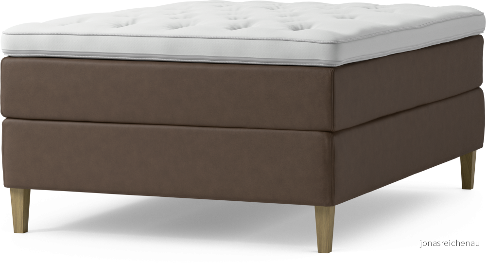 Delux Dream Kontinentalsäng, enkelsäng 140 cm med bäddmadrass och sängben D3a7b