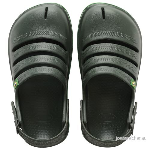 Havaianas Kids Clog Brasil, Unisex Barn och ungdomar Träskor, grön oliv, 33/34 EU 7909989263556