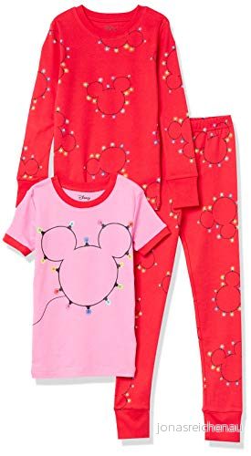 Amazon Essentials Disney Marvel Star Wars Pyjamasset för småbarn (tidigare prickig zebra), Musse Holiday, 3 år 195111141725