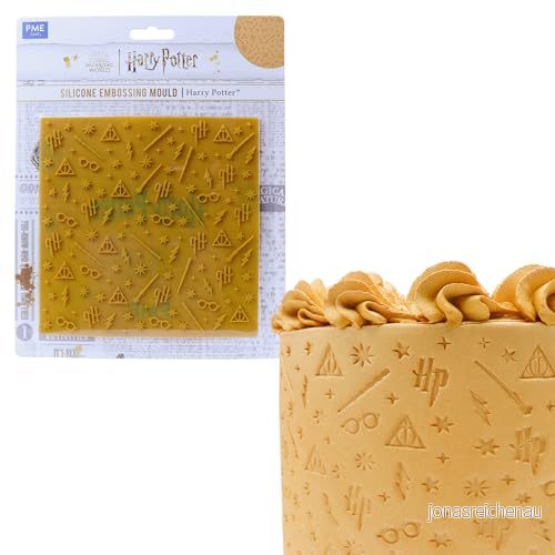 PME HPC421 Harry Potter fondant präglingsmatta, trollkarlsvärlden, plast 5060543488623