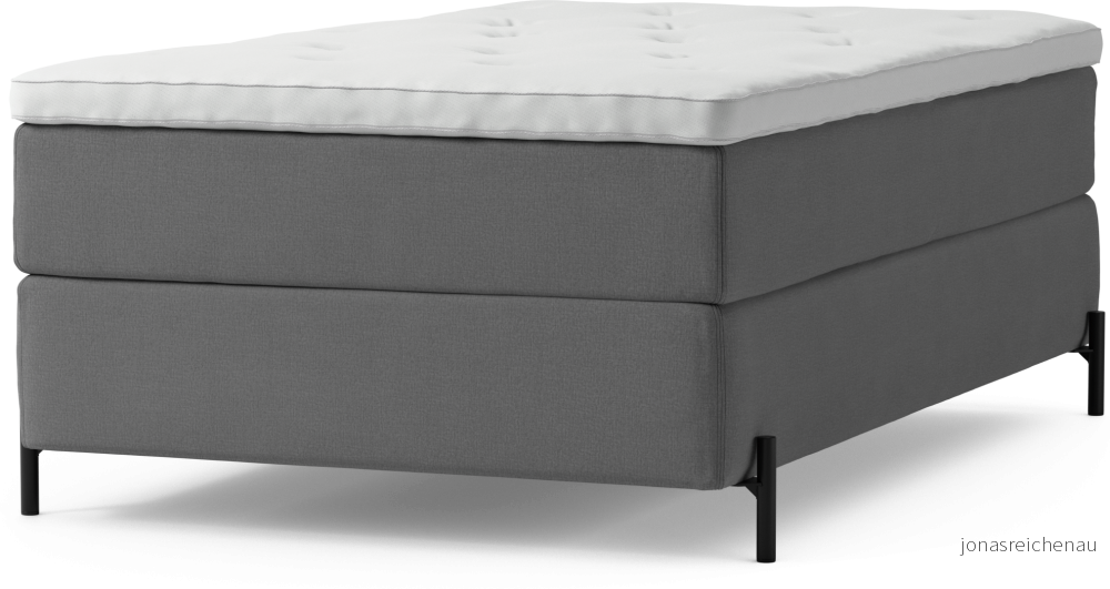 Delux Dream Kontinentalsäng, enkelsäng 120 cm med bäddmadrass och sängben A8Ckw