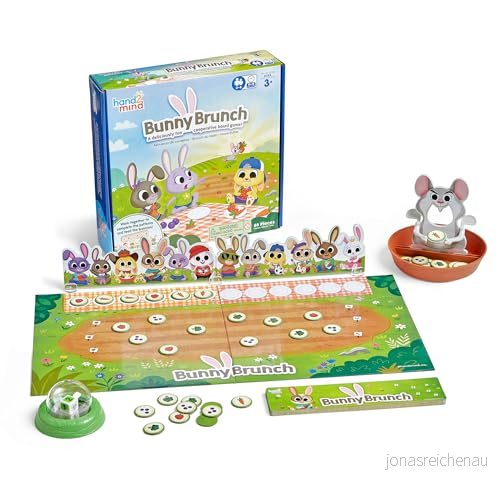 Learning Resources Brädspel Bunny Brunch, 3+ år, förskolespel, matematikspel för barn, klassrumsspel tidiga årskurser, mönsterförståelse, 2 4 spelare 848850119813