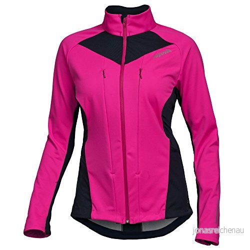 ROTTEFELLA Outerlayer dam Tempo Jacket vind och vattenavvisande jacka för alla väder cykel, sport fitness utomhus Pink Glow Small 7036376001917