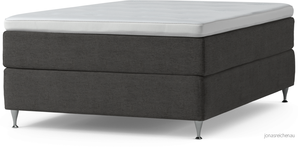Delux Dream Kontinentalsäng, enkelsäng 140 cm med bäddmadrass och sängben s5NBV