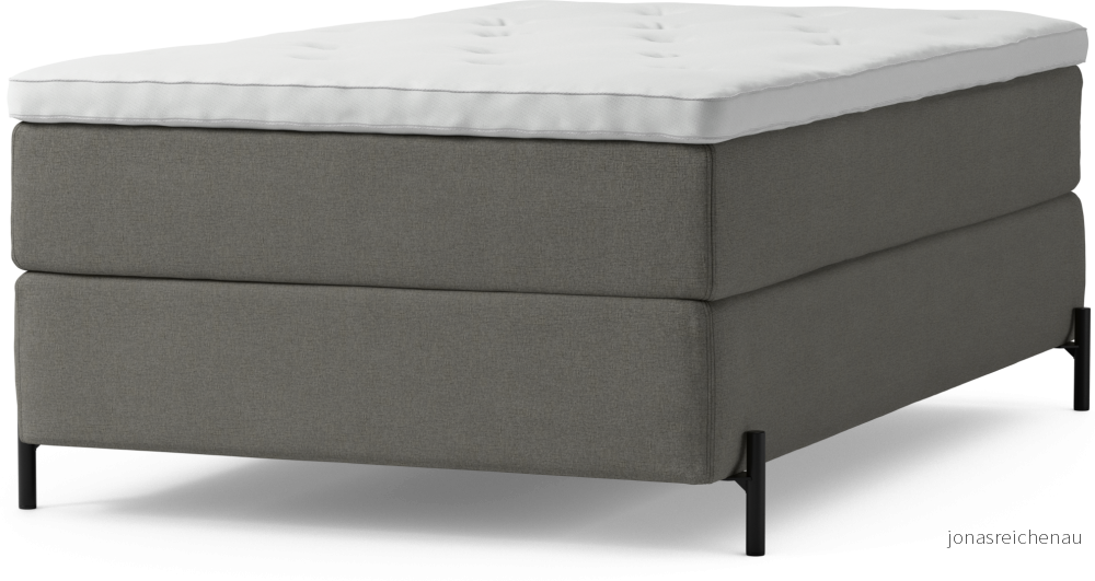 Delux Dream Kontinentalsäng, enkelsäng 120 cm med bäddmadrass och sängben BFlSt