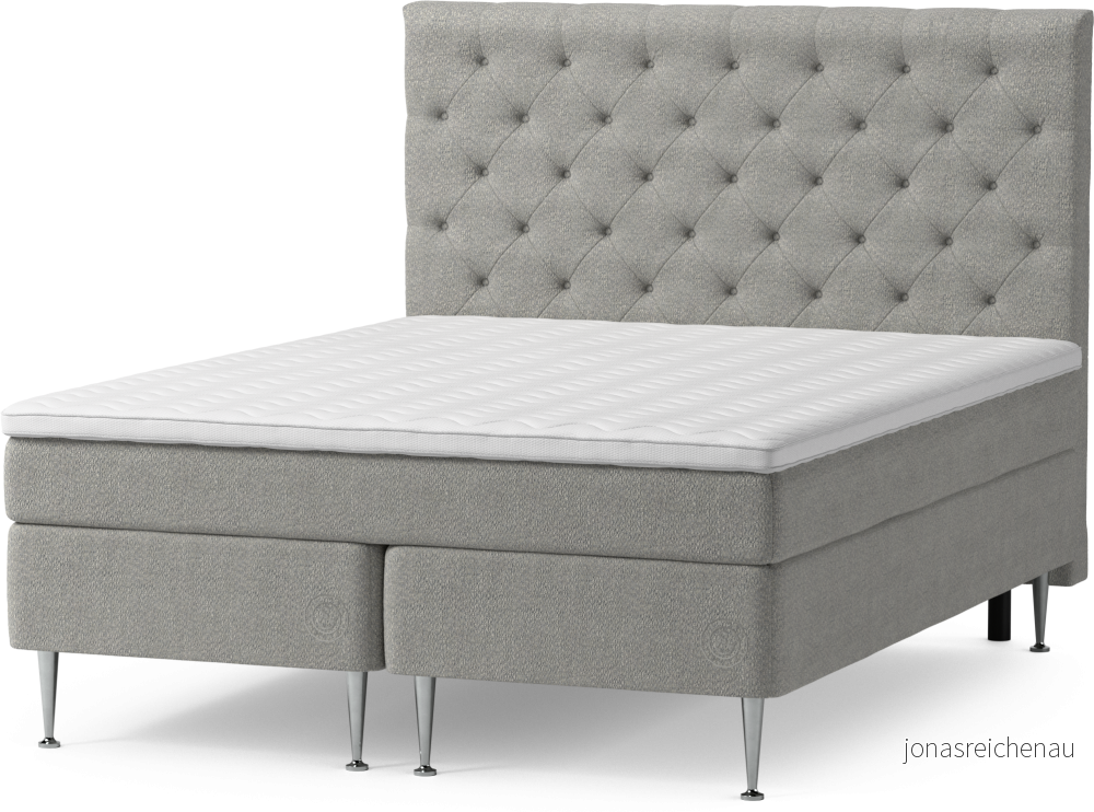 Asperö Comfort Kontinentalsäng, dubbelsäng med bäddmadrass Comfort och sängben X4GWK