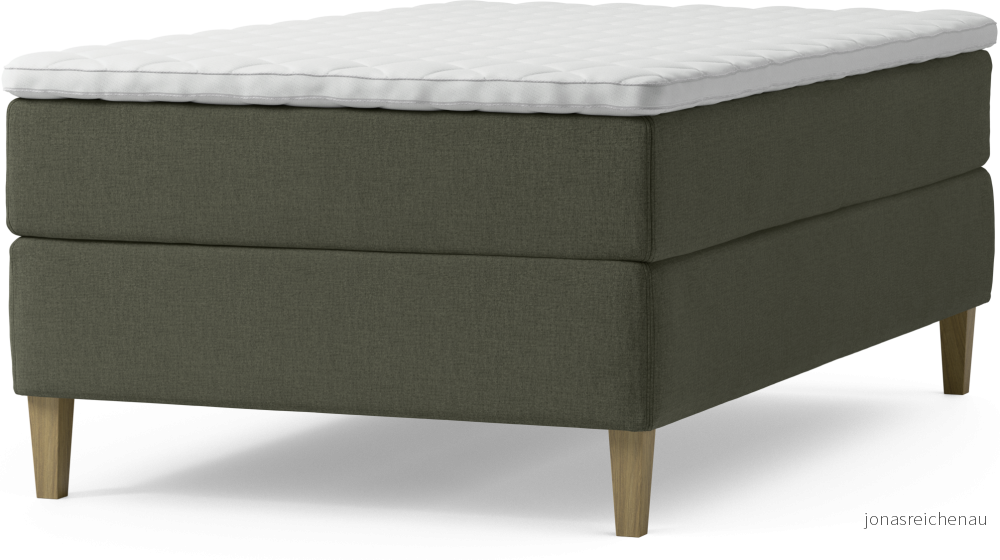 Delux Dream Kontinentalsäng, enkelsäng 120 cm med bäddmadrass och sängben ByVmM