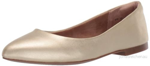 Amazon Essentials dam spetsig tå balett platt, guld, 40 EU Bred 840809192427