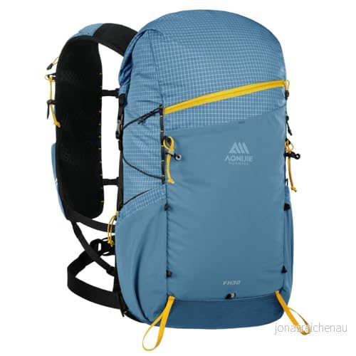 AONIJIE 30 l stor kapacitet klätterryggsäck utomhus camping dagryggsäck resväska för vandring bergsklättring, Blå, XL 755478525936