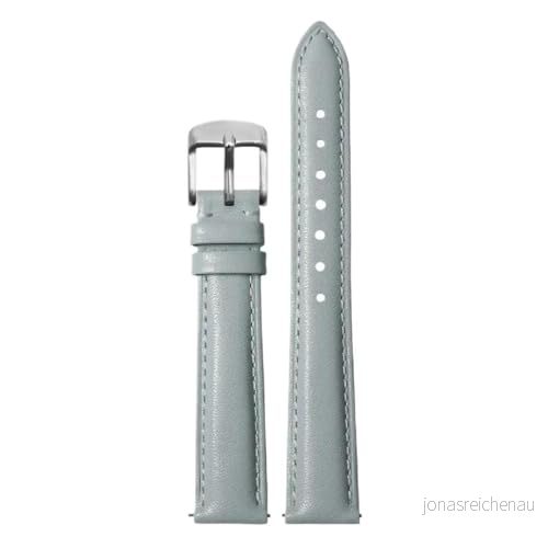 Ateldooly Läderklockarmband för kvinnor, snabbutlösande klockarmband, 12 mm, 14 15 16 18 mm armband, Grå/silver, 20mm 7556478654229
