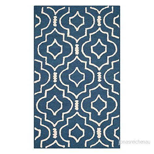 Safavieh "Ariel" texturerat område matta 91 X 152 cm Navy Blue/Ivory 683726680925