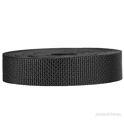Strapworks Poly-band för utomhusreparation, husdjurshalsband, hantverk-2,5 cm, polypropylen, svart, 2,5 cm x 50 Yard 848862035446