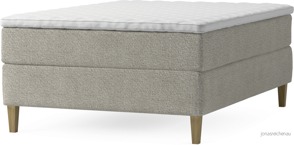 Delux Dream Kontinentalsäng, enkelsäng 140 cm med bäddmadrass och sängben piaWS