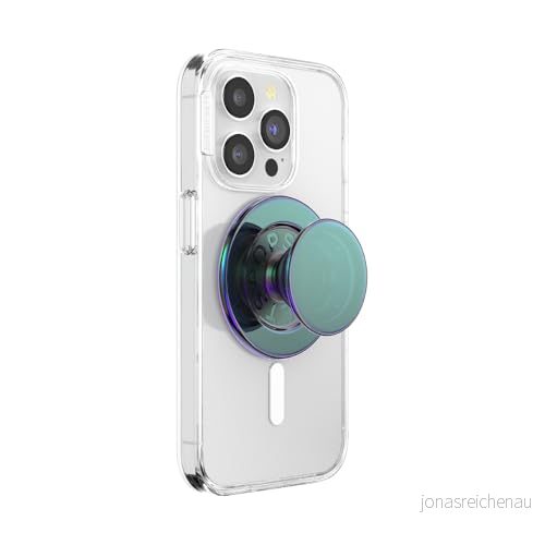PopSockets: PopGrip Round för MagSafe adapterring ingår expanderande telefonstativ och grepp med en utbytbar topp smartphones fodral Nightshade 840173764862