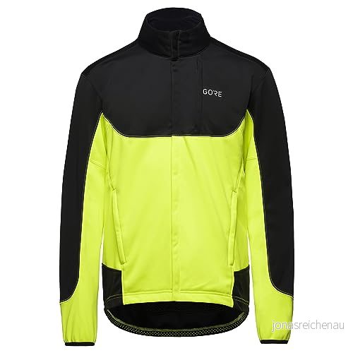 GORE WEAR C5 WINDSTOPPER Termisk terrängjacka, herr, Svart/Neongul, S, 100376 4017912078856