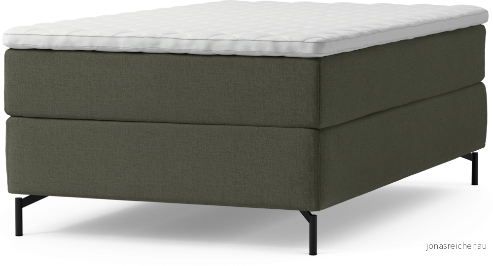 Delux Dream Kontinentalsäng, enkelsäng 120 cm med bäddmadrass och sängben UCIiu